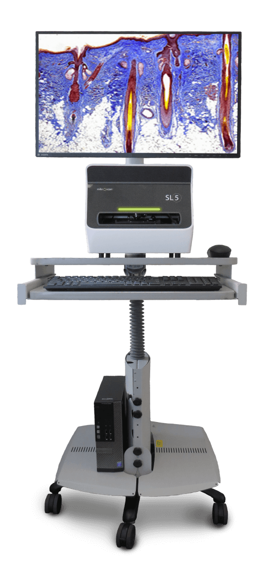 Mikroscan SL5 Cart Screen Display Digital Pathology